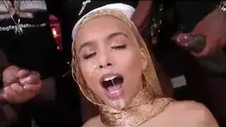 aliyah hadid gets her holes filled with hardcore drilling from behind