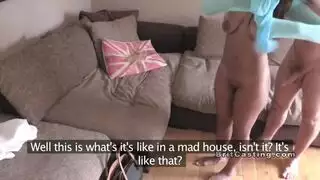 مارس الجنس خشب الأبنوس في وضع هزلي واستمتع بها أكثر مما توقعت